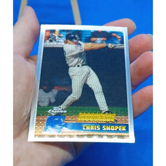 1996 1st First Topps CHROME #137 Chris Snopek RC "Iconic Set" - Picture 4 of 6